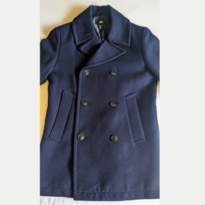 H&M Men's Pea Coat (Navy)